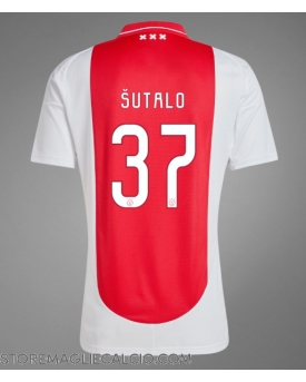 Ajax Josip Sutalo #37 Maglia Gara Casa Repliche 2024-25
